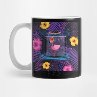 Flamingo with flowers Mug